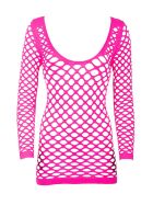 Netz-Shirt/Minikleid, pink, onesize