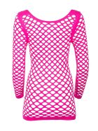 Netz-Shirt/Minikleid, pink, onesize
