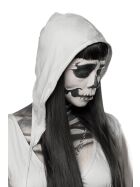 Mask Paradise 80011 Geisterkostüm: Skeleton Ghost, grau, Gr.: XS-M (34-38)