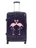 Poly-Koffer "Flamingo", lila/rosa, Gr.: L (groß)