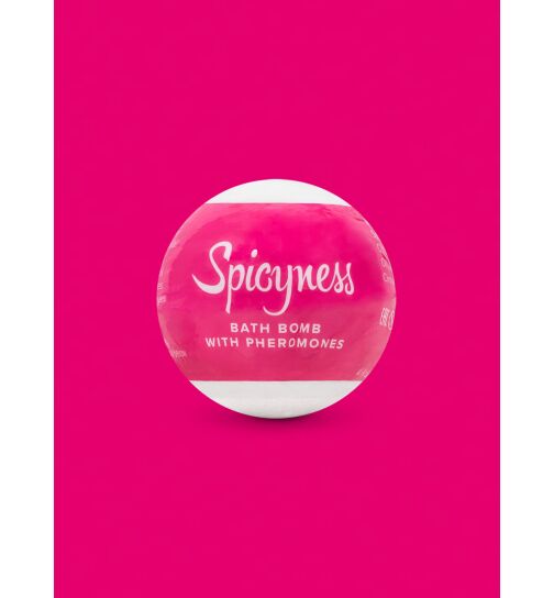 Badebombe mit Pheromonen "Spicyness", 100 Gramm, pink