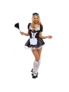 Dienstmädchen-Kostüm, schwarz/weiß