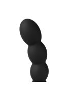 Vibrierender Analdildo mit Penisring,13cm, schwarz