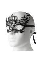 Maske aus Spitze "Krone", schwarz, onesize