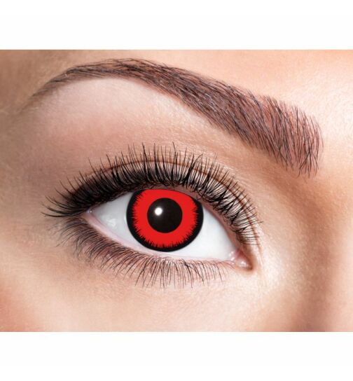 Kontaktlinsen, 3-Monatslinsen, rot