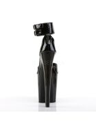 Pleaser Xtreme-875 - High Heel Sandalette, 20cm, schwarz, Gr.: 41 (US 10)