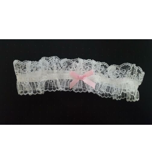 Sunspice Lingerie A2051 Strapsband, weiß/rosa, onesize