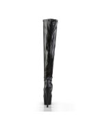 Pleaser Adore-3000 - High Heel Overknee Stiefel, 16,5cm, schwarz/PU, Gr.: 36 (US 6)