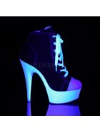 Pleaser Delight-600SK-02 - High Heel Stiefel Sneaker, 15cm, schwarz, Gr.: 37,5 (US 7)
