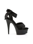 Pleaser Delight-668 - High Heel Sandalette, 16cm, schwarz, Gr.: 35 (US 5)
