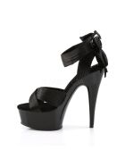 Pleaser Delight-668 - High Heel Sandalette, 16cm, schwarz, Gr.: 38,5 (US 8)