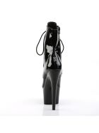 Pleaser Adore-1020 - High Heel Stiefelette, 18cm, schwarz/lack, Gr.: 37,5 (US 7)
