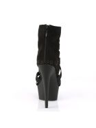 Pleaser Delight-600-24 - High Heel Sandalette, 15cm, schwarz, Gr.: 40 (US 9)