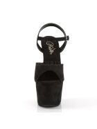 Pleaser Adore-709FS - High Heel Sandalette, 18cm, schwarz, Gr.: 35 (US 5)