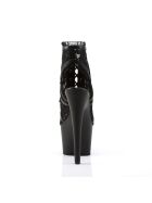 Pleaser-High Heel Stiefelette, 18cm, schwarz, Gr.: 37,5 (US 7)