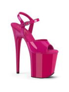 Pleaser Flamingo-809 - High Heel Sandalette, 20cm, pink, Gr.: 36 (US 6)
