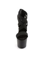 Pleaser - High Heel Sandalette, 18cm, schwarz, Gr.: 38,5 (US 8)