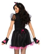 Leg Avenue Katzenkostüm, schwarz/pink