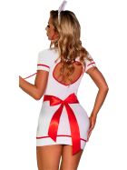 Kostüm Krankenschwester, weiß/rot, Gr.: S/M (36-38)