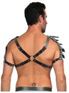 Männer-Harness mit Schulterteilen, schwarz, onesize