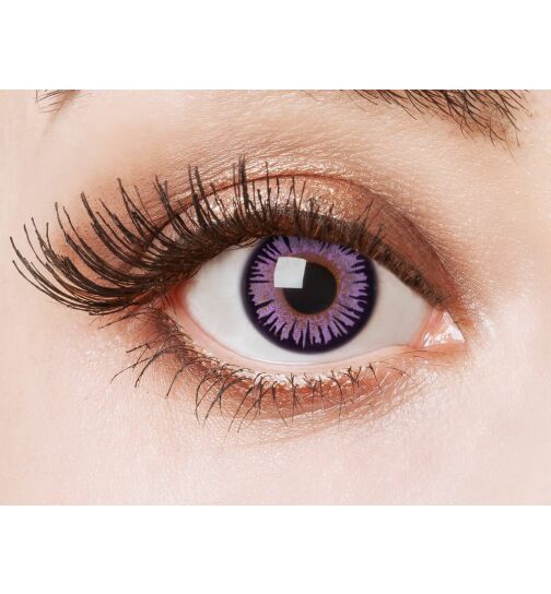 Kontaktlinsen Purple Lady, 12-Monatslinsen, lila
