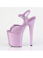 Pleaser-High Heel Sandalette, 20cm, lila, Gr.: 37,5 (US 7)